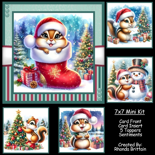 cup1379633_40 - Chipmonks Christmas 2 Mini Kit 7x7
