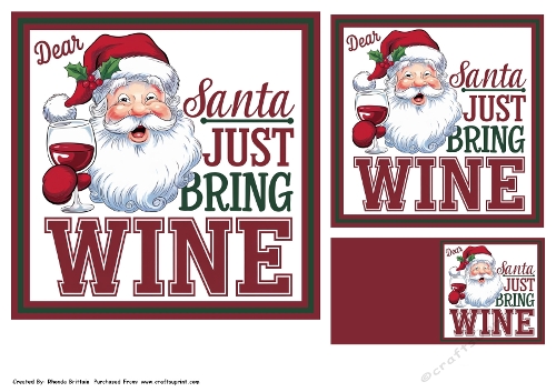 Dear Santa Card Front & Topper