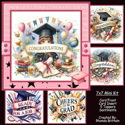 Female Graduation Mini Kit 7x7