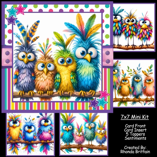 Quirky Birds Mini Kit 7x7