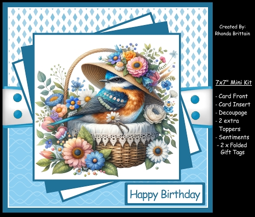Bird in a Basket 1 Mini Kit 7x7