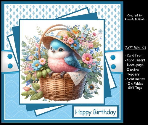 Bird in a Basket 2 Mini Kit 7x7