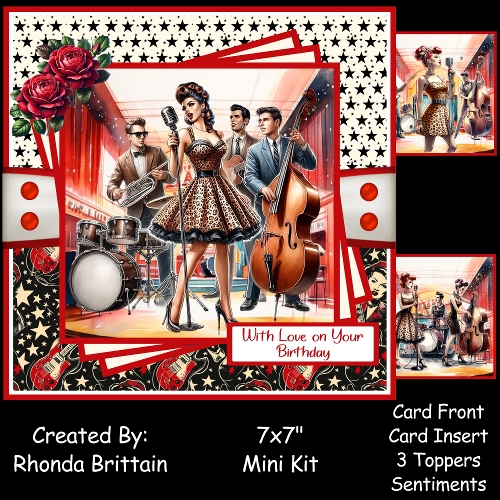 Rockabilly Sock Hop Mini Kit 7x7