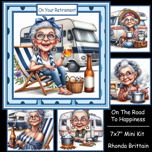 On The Road To Happiness Mini Kit 7x7