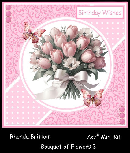 Bouquet of Flowers 3 Mini Kit 7x7