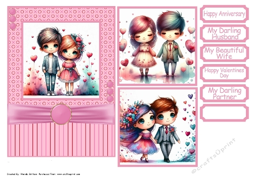 The Happy Couple Card Front 5x7