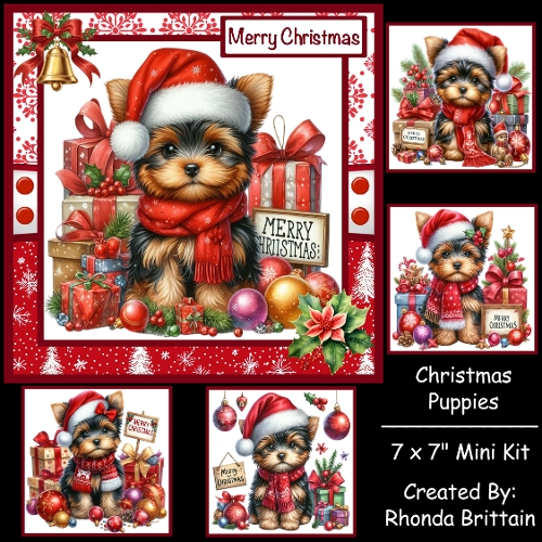Christmas Puppies Mini Kit 7x7