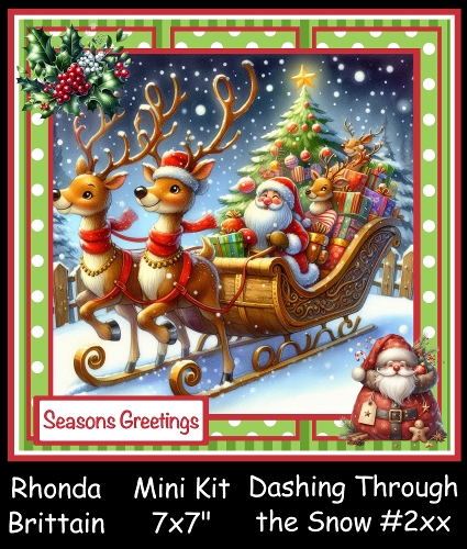 Dashing Through The Snow 2 Mini Kit 7x7