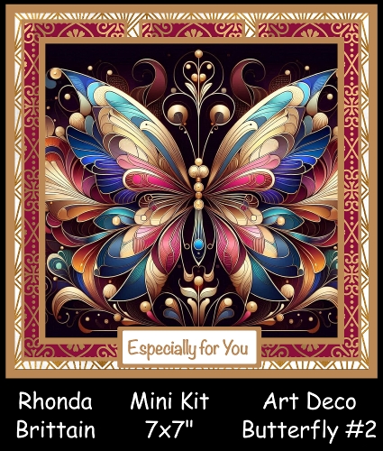 Art Deco Butterfly #2 Mini Kit 7x7