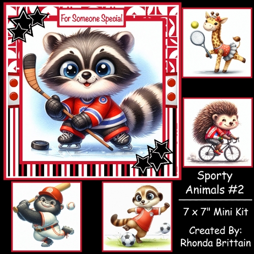 Sporty Animals 2 Mini Kit 7x7