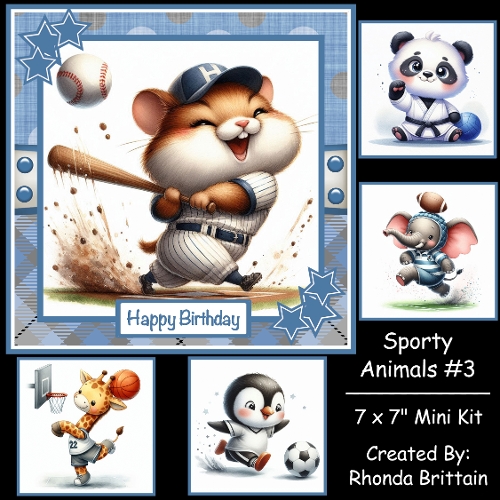 Sporty Animals 3 Mini Kit 7x7