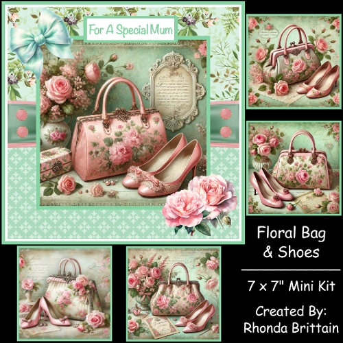 Floral Bag And Shoes Mini Kit 7x7