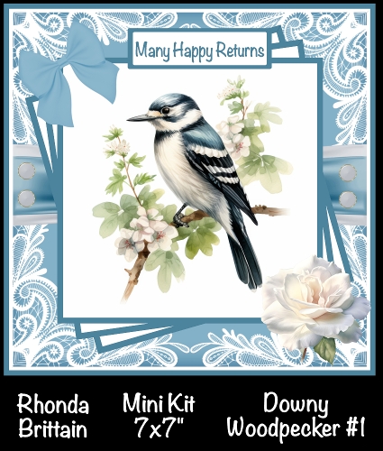 Downey Woodpecker 1 Mini Kit 7x7