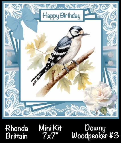 Downey Woodpecker 3 Mini Kit 7x7