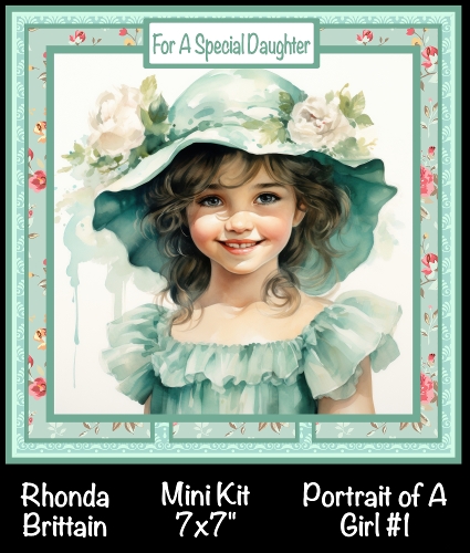 Portrait of a Girl 1 Mini Kit 7x7
