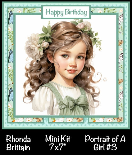 Portrait of a Girl 3 Mini Kit 7x7