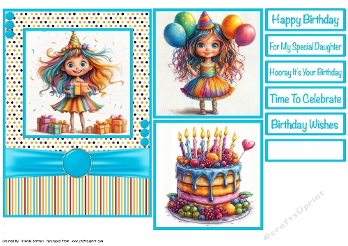cup1386738_40 - Birthday Wishes 1 Card Front 5x7
