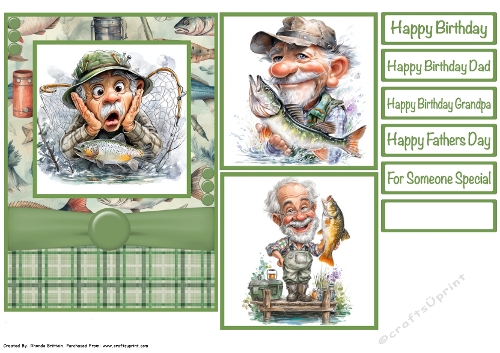 Gone Fishing Card Front 5x7