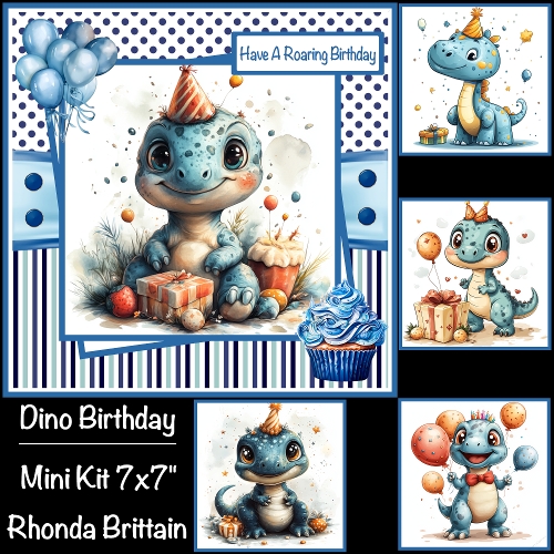 Dino Birthday Mini Kit 7x7