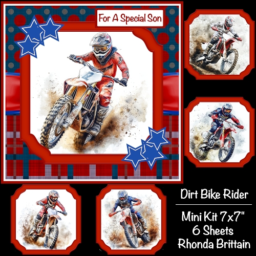 cup1388193_40 - Dirt Bike Rider Mini Kit 7x7