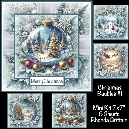 Christmas Baubles #1 Mini Kit 7x7