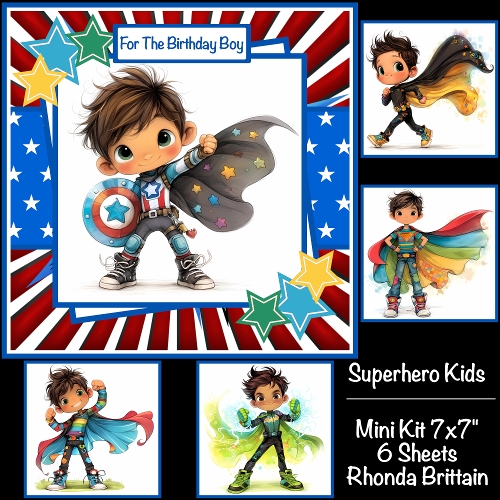 Superhero Kids Mini Kit 7x7