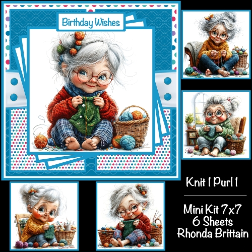 Knit 1 Purl 1 Mini Kit 7x7