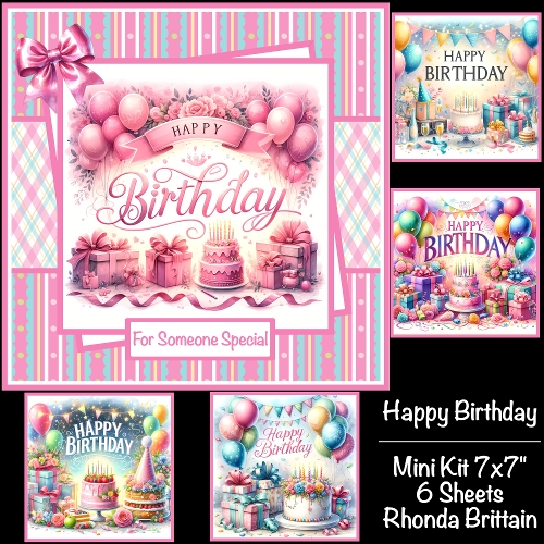 Image of cup1390980_40 - Happy Birthday #2 Mini Kit 7x7