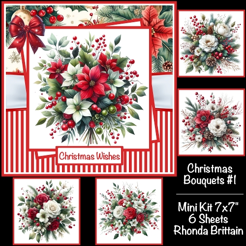 Christmas Bouquet #1 Mini Kit 7x7