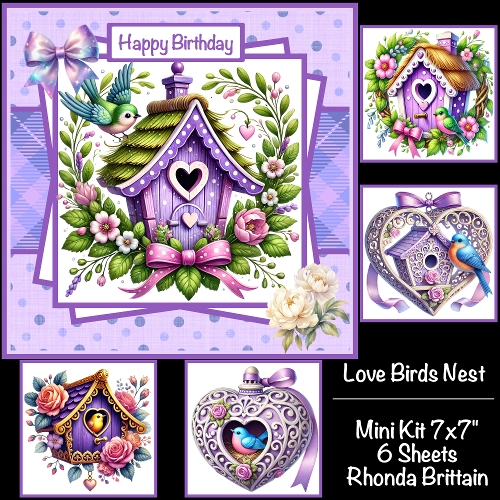 Love Birds Nest Mini Kit 7x7