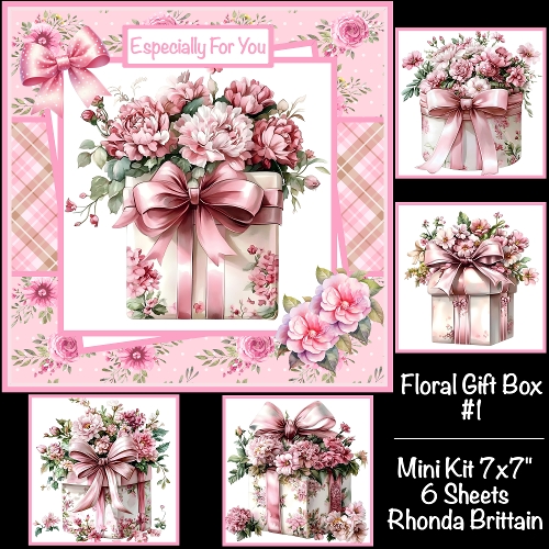 Floral Gift Boxes #1 Mini Kit 7x7