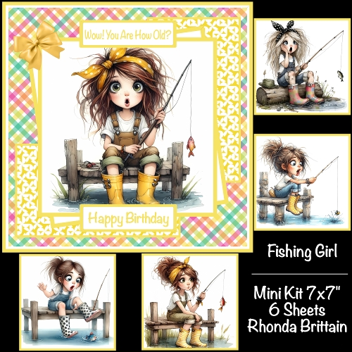 Fishing Girl Mini Kit 7x7