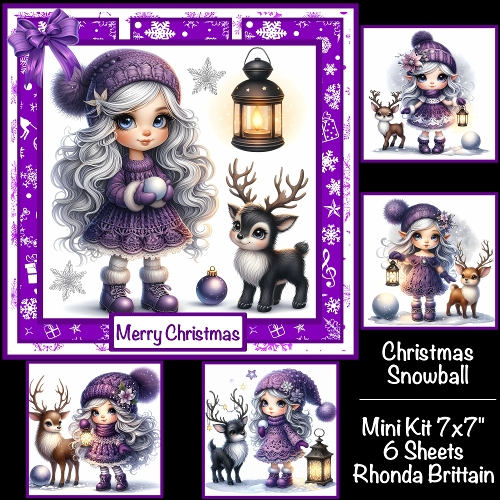 Christmas Snowball Mini Kit 7x7