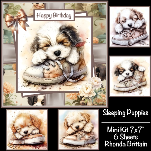 Sleeping Puppies Mini Kit 7x7