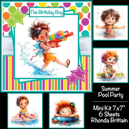 Summer Pool Party Mini Kit 7x7