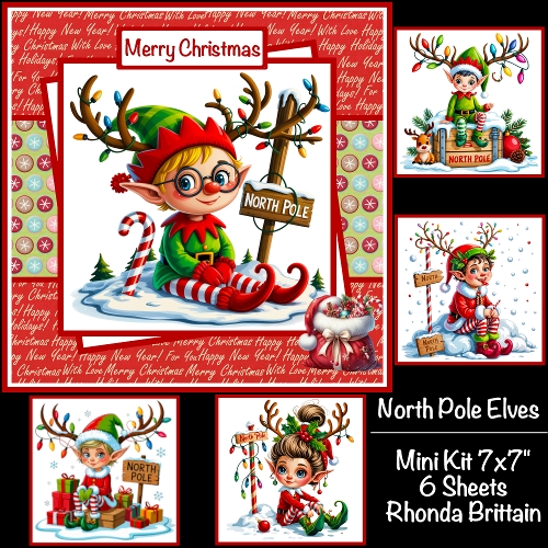 North Pole Elves Mini Kit 7x7
