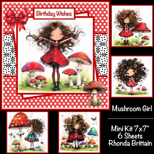 Mushroom Girl Mini Kit 7x7