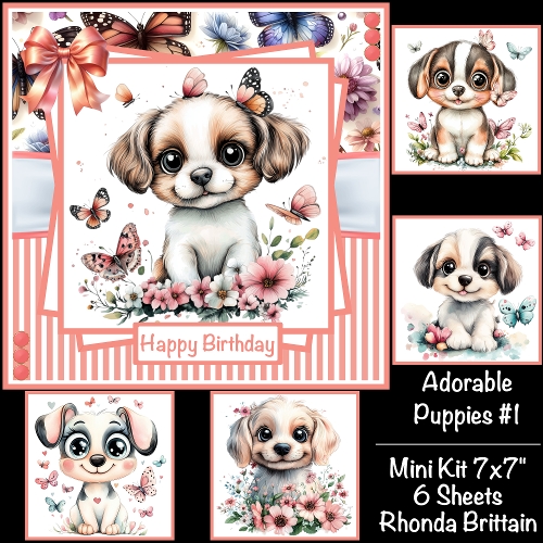 Adorable Puppies #1 Mini Kit 7x7