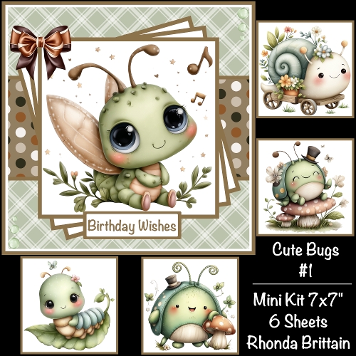 Cute Bugs #1 Mini Kit 7x7