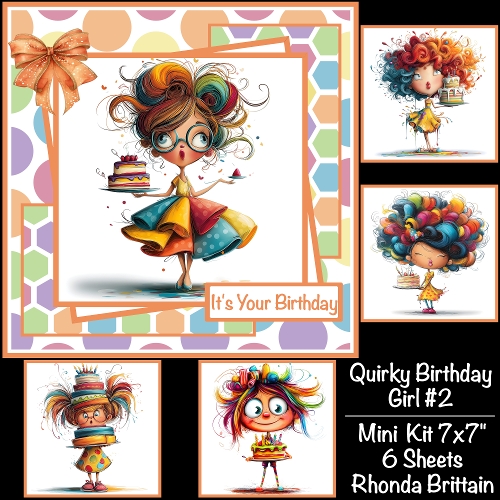 Quirky Birthday Girl #2 Mini Kit 7x7