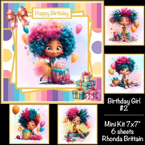 Birthday Girl #2 Mini Kit 7x7
