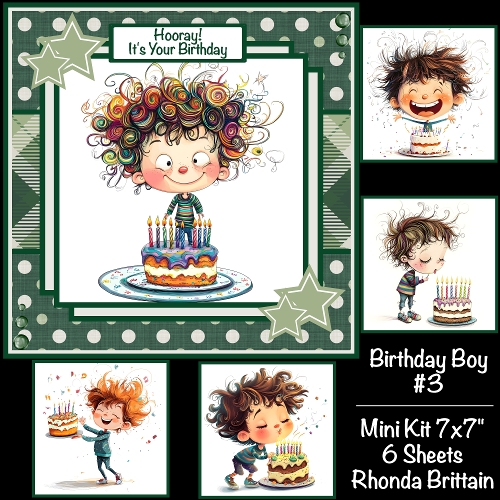 Birthday Boy #3 Mini Kit 7x7
