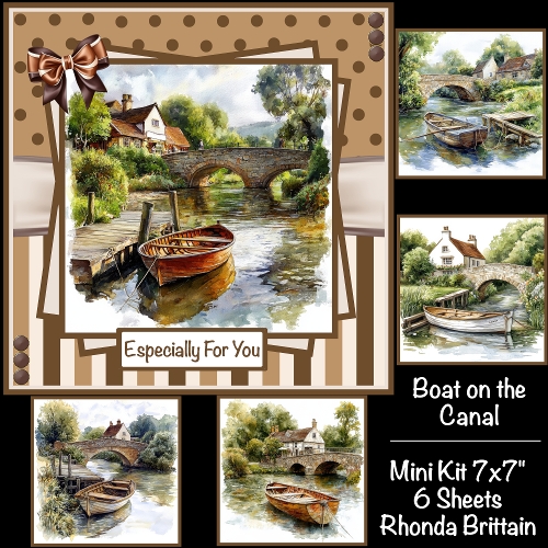 Boat On The Canal Mini Kit 7x7