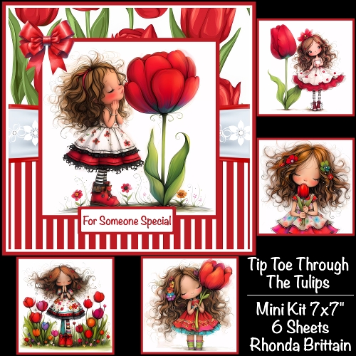 Tip Toe Through The Tulips Mini Kit 7x7