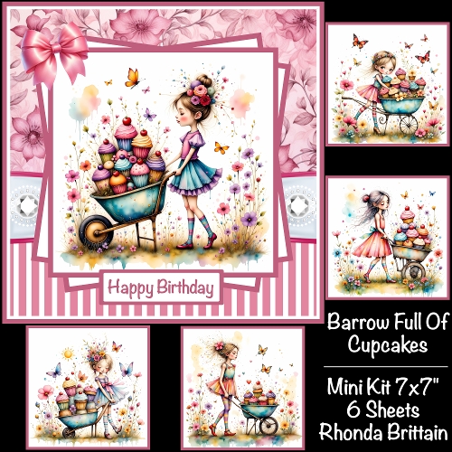 cup1396729_40 - Barrow Full Of Cupcakes Mini Kit 7x7