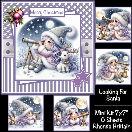 cup1396752_40 - Looking For Santa Mini Kit 7x7