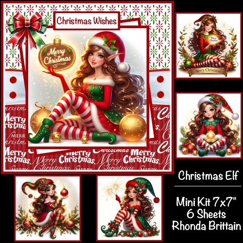 Christmas Elf #2 Mini Kit 7x7
