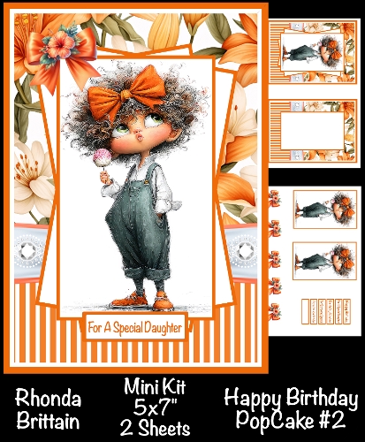 Happy Birthday PopCake #2 Mini Kit 5x7