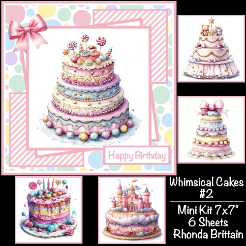 Whimsical Cakes #2 Mini Kit 7x7