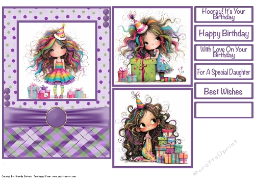 Birthday Presents Card Front 5x7